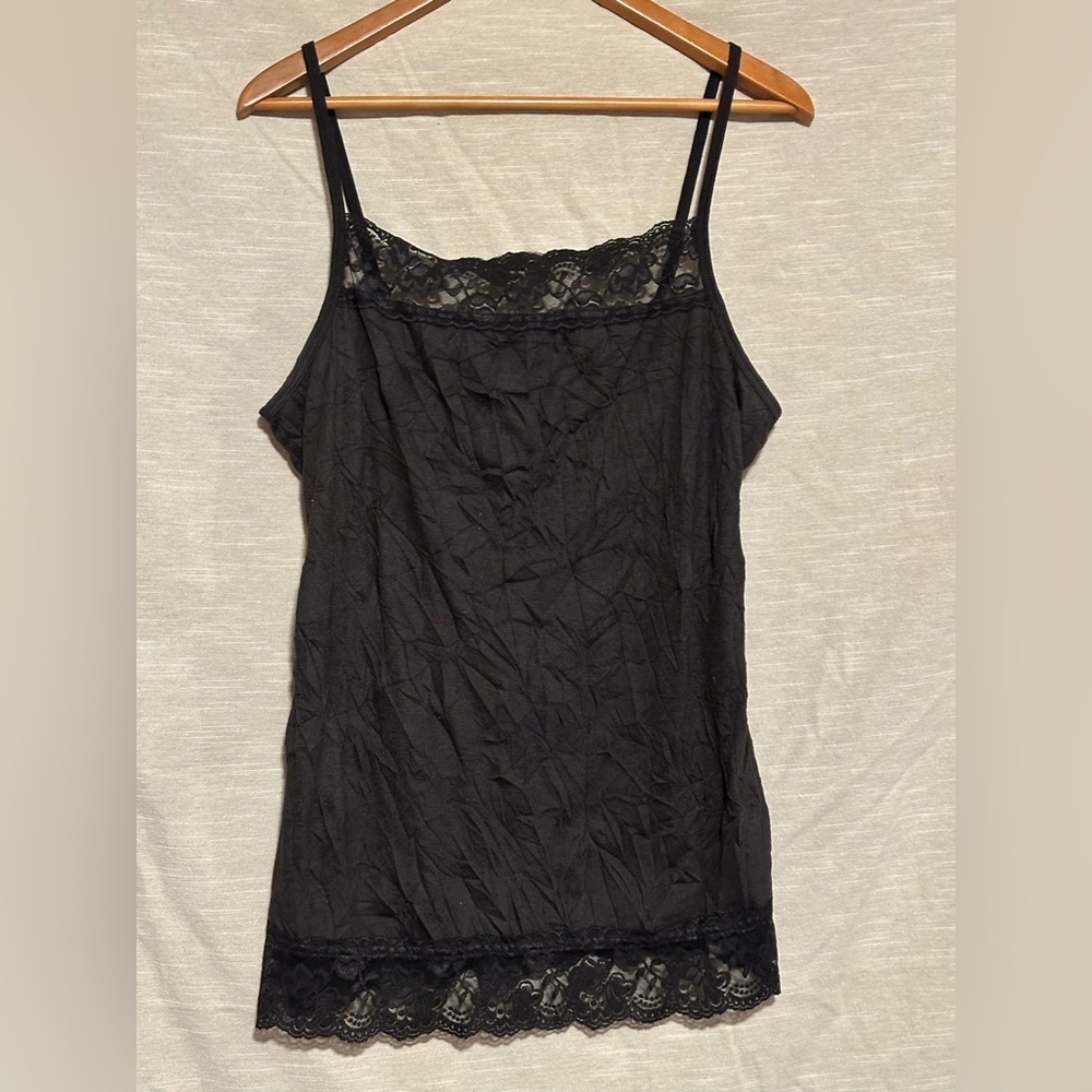 Maurices Black Cami with Lace Detail